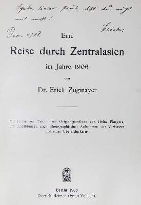 Bild Nr.1: 127-1616 Zugmayer,E.: (Asien)