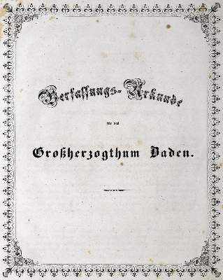 Bild Nr.1: 127-1627 Verfassungsurkunde: (Deutschland, Baden-Württemberg)