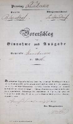 Bild Nr.1: 127-1658 Damshausen.: (Deutschland, Handschriften)
