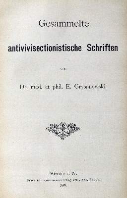Bild Nr.1: 127-169 Grysanowski,E.: (Aus der Sammlung Professor Dr.Dr.Johannes Büttner Teil 1)