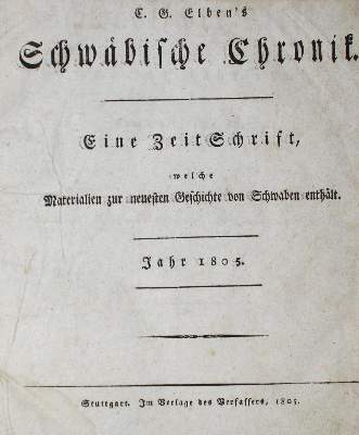 Bild Nr.1: 127-1704 Elben,C.G.: (Deutschland, Württemberg)