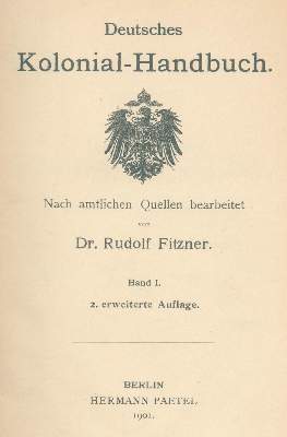 Bild Nr.1: 127-1776 Fitzner,R.: (Verschiedene Länder - Geschichte, Kolonien)