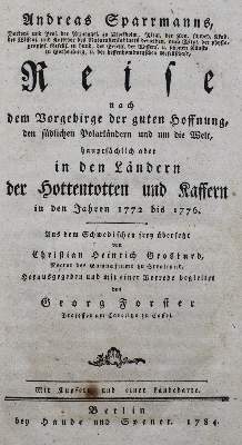Bild Nr.2: 127-1807 Sparrmann,A.: (Verschiedene Länder - Geschichte)