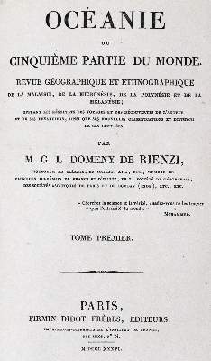 Bild Nr.1: 127-1809 Rienzi,G.L.Domeny de.: (Verschiedene Länder - Geschichte, Südsee)