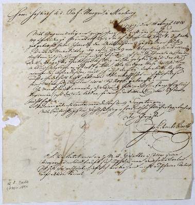 Bild Nr.1: 127-1819 Barth, Wilhelm Ambrosius,: (Autographen)
