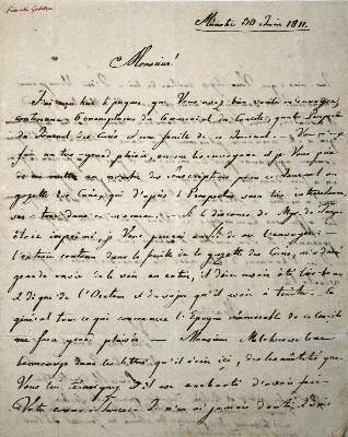 Bild Nr.1: 127-1826 Gallitzin, Marianne Dorothea Fürstin von,: (Autographen)