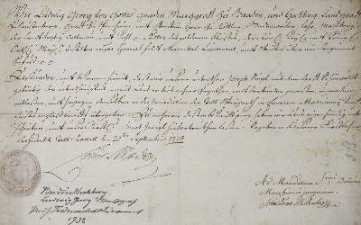 Bild Nr.1: 127-1837 Ludwig Georg,: (Autographen)