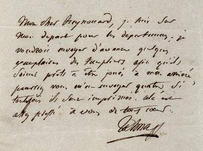 Bild Nr.1: 127-1845 Talma, François Joseph,: (Autographen)