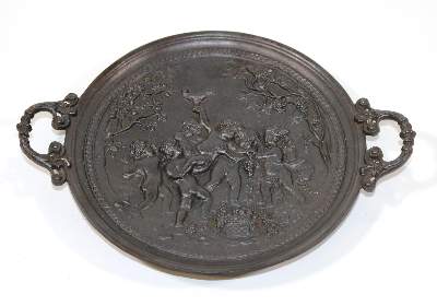 Bild Nr.2: 127-1853 Bronzemörser u. Eisenteller.: (Varia)