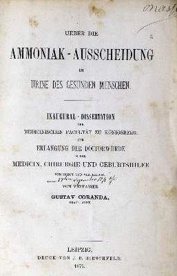 Bild Nr.1: 127-188 Harnstoff-Stoffwechsel.: (Aus der Sammlung Professor Dr.Dr.Johannes Büttner Teil 1)