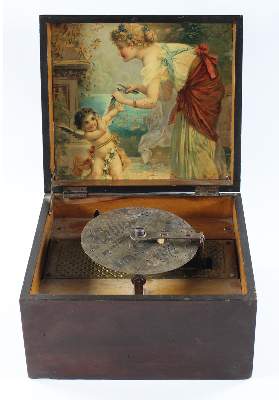 Bild Nr.1: 127-1884 Lochplattenspieldosen.: (Varia, Musikinstrumente)