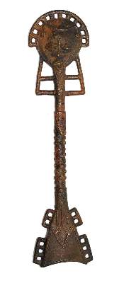 Bild Nr.1: 127-1904 Bronzestab,: (Afrika)