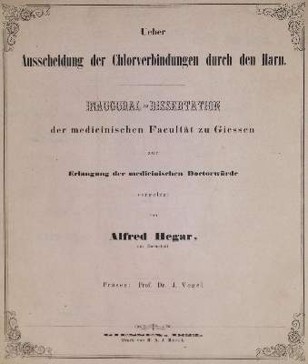 Bild Nr.1: 127-193 Hegar,A.: (Aus der Sammlung Professor Dr.Dr.Johannes Büttner Teil 1)