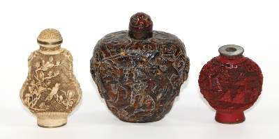 Bild Nr.1: 127-1992 Bernstein Snuffbottle.: (Asiatika)