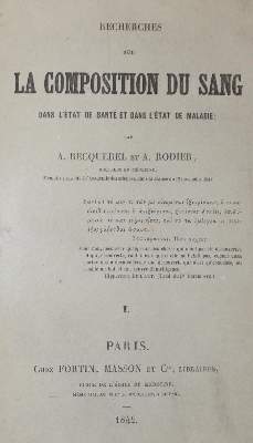 Bild Nr.1: 127-20 Becquerel,A. u. A.Rodier.: (Aus der Sammlung Professor Dr.Dr.Johannes Büttner Teil 1)