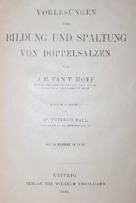 Bild Nr.1: 127-201 Hoff,J.H.van`t.: (Aus der Sammlung Professor Dr.Dr.Johannes Büttner Teil 1)