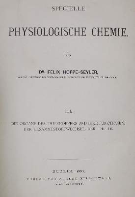 Bild Nr.1: 127-204 Hoppe-Seyler,F.: (Aus der Sammlung Professor Dr.Dr.Johannes Büttner Teil 1)