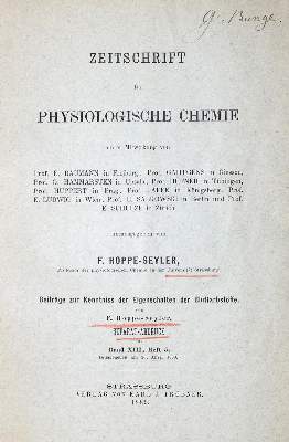 Bild Nr.1: 127-205 Hoppe-Seyler,F.: (Aus der Sammlung Professor Dr.Dr.Johannes Büttner Teil 1)
