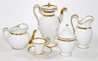 Bild Nr.1: 127-2059 Biedermeier Porzellan.: (Porzellan u. Keramik)