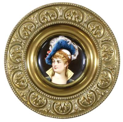 Bild Nr.1: 127-2087 Portraiteller: (Porzellan u. Keramik)