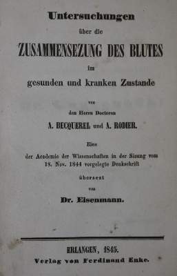 Bild Nr.1: 127-21 Becquerel,A. u. A.Rodier.: (Aus der Sammlung Professor Dr.Dr.Johannes Büttner Teil 1)
