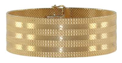Bild Nr.1: 127-2108 Flachpanzerband 585 GG: (Schmuck, Armbänder)