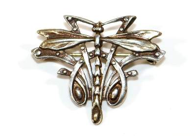 Bild Nr.1: 127-2125 Jugendstilbrosche Libelle.: (Schmuck, Broschen)