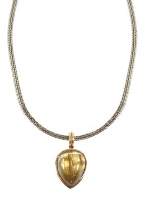 Bild Nr.1: 127-2130 Anhänger 750 GG, Rutilquarz.: (Schmuck, Colliers)