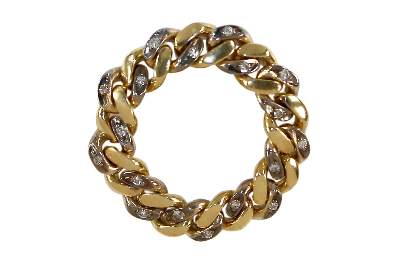 Bild Nr.1: 127-2139 Kettenring Diamant 750 GG/WG.: (Schmuck, DRC Pforzheim)