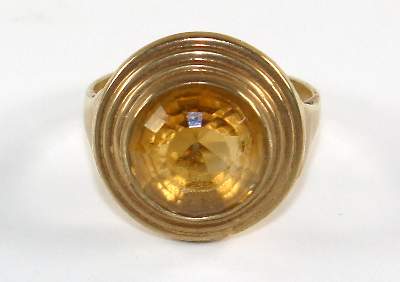 Bild Nr.1: 127-2167 Citrinring 585 GG: (Schmuck, Ringe)