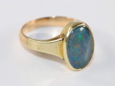 Bild Nr.2: 127-2171 Opalring 750 GG.: (Schmuck, Ringe)