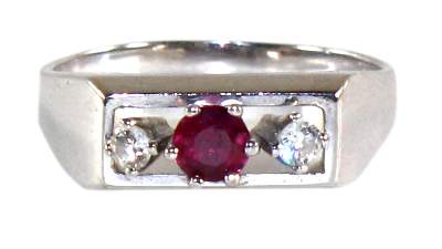 Bild Nr.1: 127-2172 Rubin-Brillantring: (Schmuck, Ringe)
