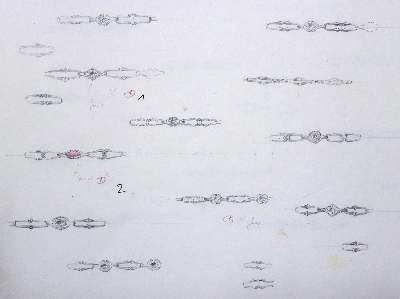 Bild Nr.1: 127-2179 Schmuckentwürfe.: (Schmuck)