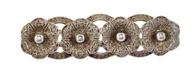 Bild Nr.1: 127-2185 Brosche mit 4 Blüten: (Schmuck, Theodor Fahrner)
