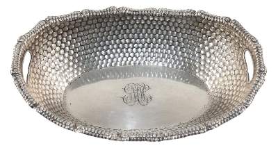 Bild Nr.1: 127-2231 Brotkorb Silber: (Silber)