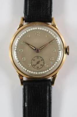 Bild Nr.3: 127-2264 Zwei goldene Herrenarmbanduhren: (Uhren, Armbanduhren)