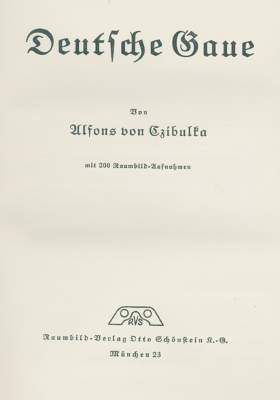 Bild Nr.1: 127-2319 Czibulka,A.v.: (Raumbilderalben)
