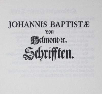 Bild Nr.1: 127-236 Knorr von Rosenroth,C. u. (J.B.v.Helmont).: (Aus der Sammlung Professor Dr.Dr.Johannes Büttner Teil 1)