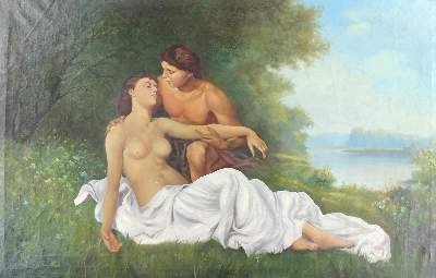 Bild Nr.1: 127-2382 Liebespaar.: (Varia, Erotika - Galantes)