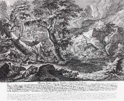 Bild Nr.1: 127-2397 Dachsjagd.: (Varia, Jagd, Ridinger)