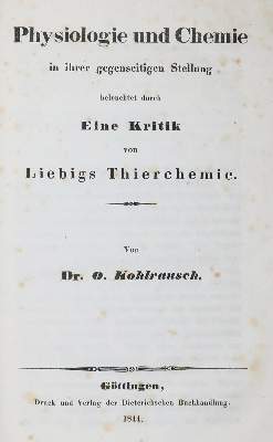 Bild Nr.1: 127-240 Kohlrausch,O.: (Aus der Sammlung Professor Dr.Dr.Johannes Büttner Teil 1)