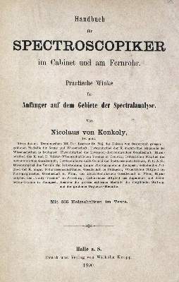 Bild Nr.1: 127-243 Konkoly,N.v.: (Aus der Sammlung Professor Dr.Dr.Johannes Büttner Teil 1)