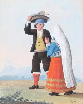 Bild Nr.1: 127-2498 Trachtendarstellung: (Varia, Mode und Trachten)