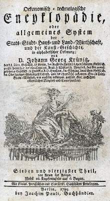 Bild Nr.1: 127-252 Krünitz,J.G.: (Aus der Sammlung Professor Dr.Dr.Johannes Büttner Teil 1)