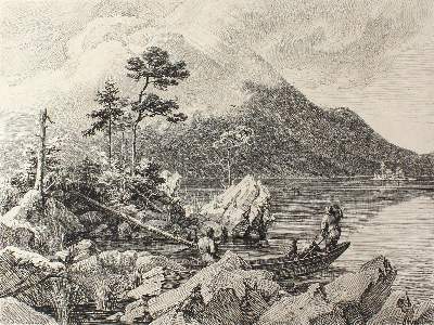 Bild Nr.1: 127-2639 Busse, Georg Heinrich: (Deutschland, Eibsee, Zugspitze)