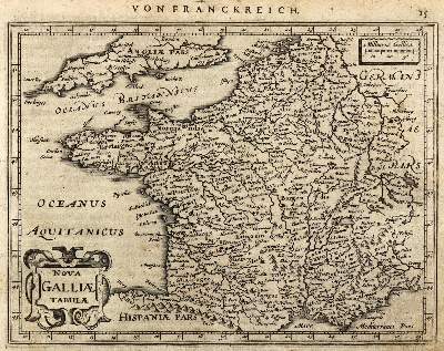 Bild Nr.1: 127-2981 Nova galiae Tabula. - Picardia. -Bologna Guines com.: (Ausland, Frankreich)