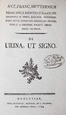 Bild Nr.1: 127-325 Metternich,A.F.: (Aus der Sammlung Professor Dr.Dr.Johannes Büttner Teil 1)