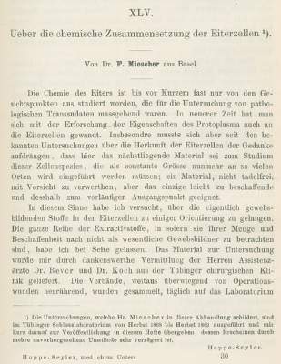 Bild Nr.1: 127-327 Miescher,F.: (Aus der Sammlung Professor Dr.Dr.Johannes Büttner Teil 1)