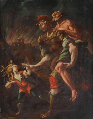 Bild Nr.1: 127-3335 Deutscher Historienmaler: (Künstlergraphik)