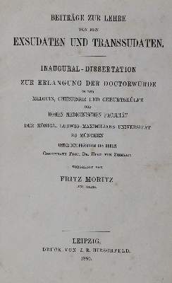Bild Nr.1: 127-336 Moritz,F.: (Aus der Sammlung Professor Dr.Dr.Johannes Büttner Teil 1)